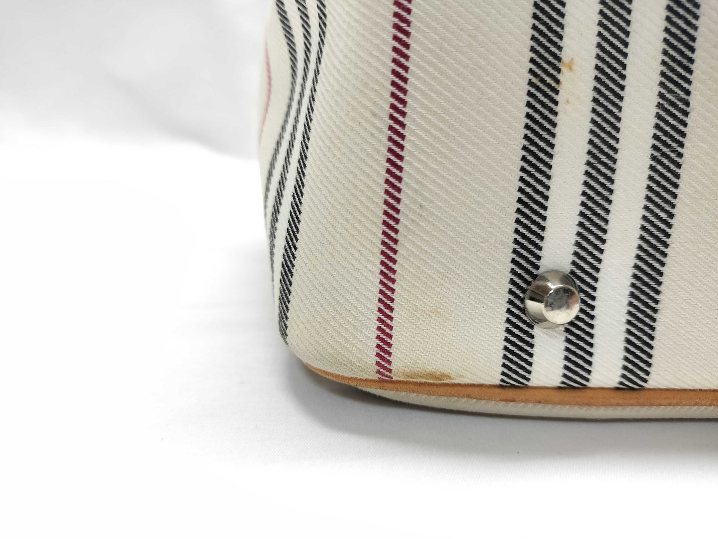 BURBERRY Canvas Nova Check Border Handbag