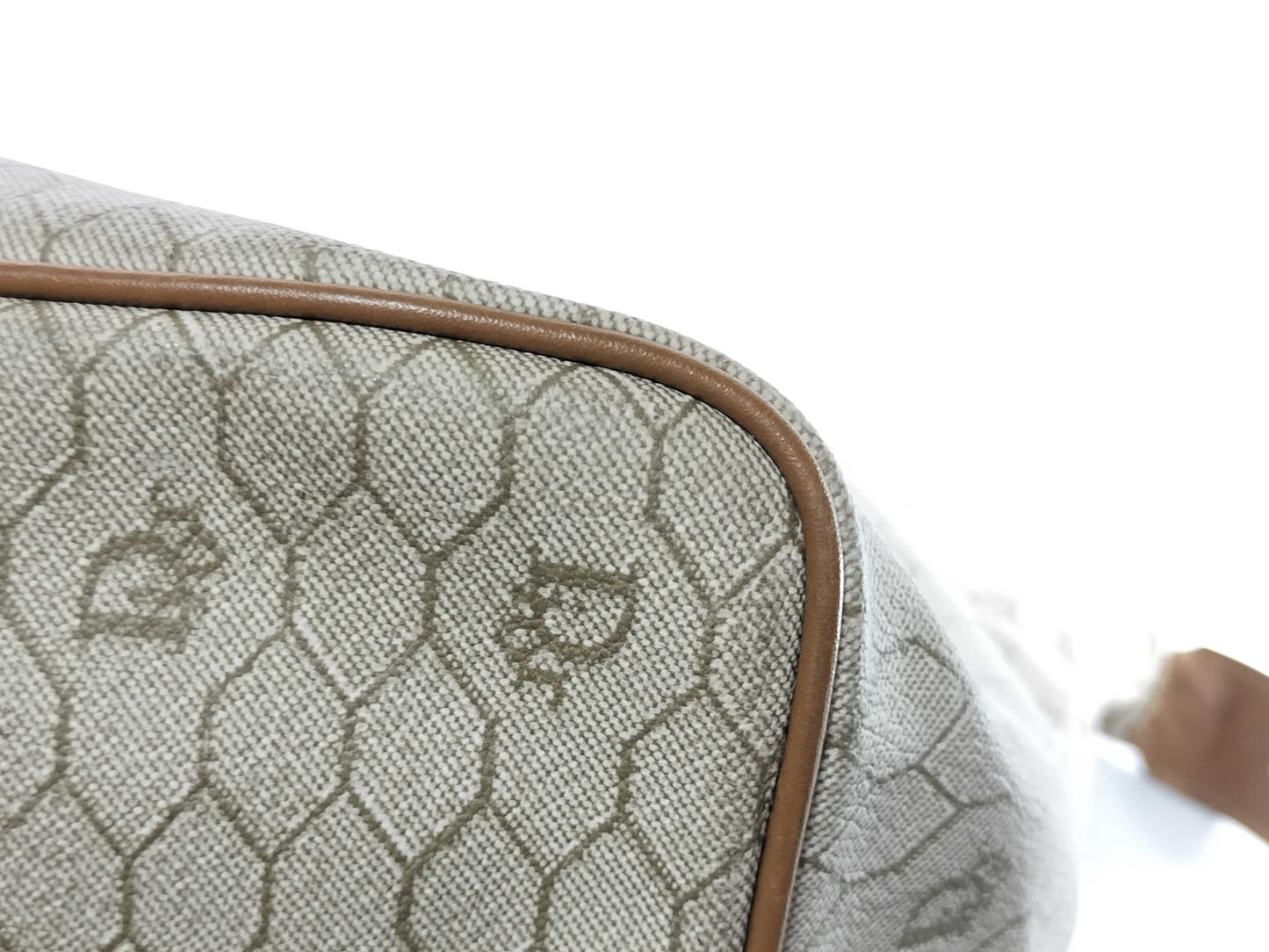 Dior Honeycomb Tote Bag with Edge Stain