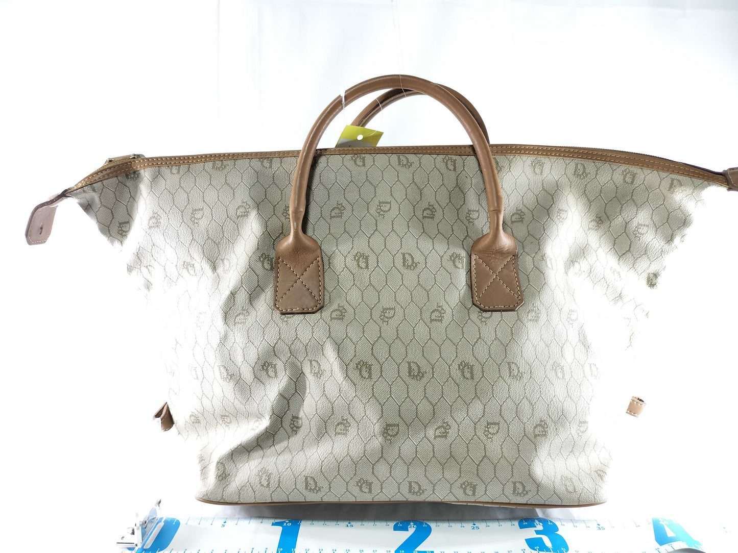 Dior Honeycomb Tote Bag with Edge Stain