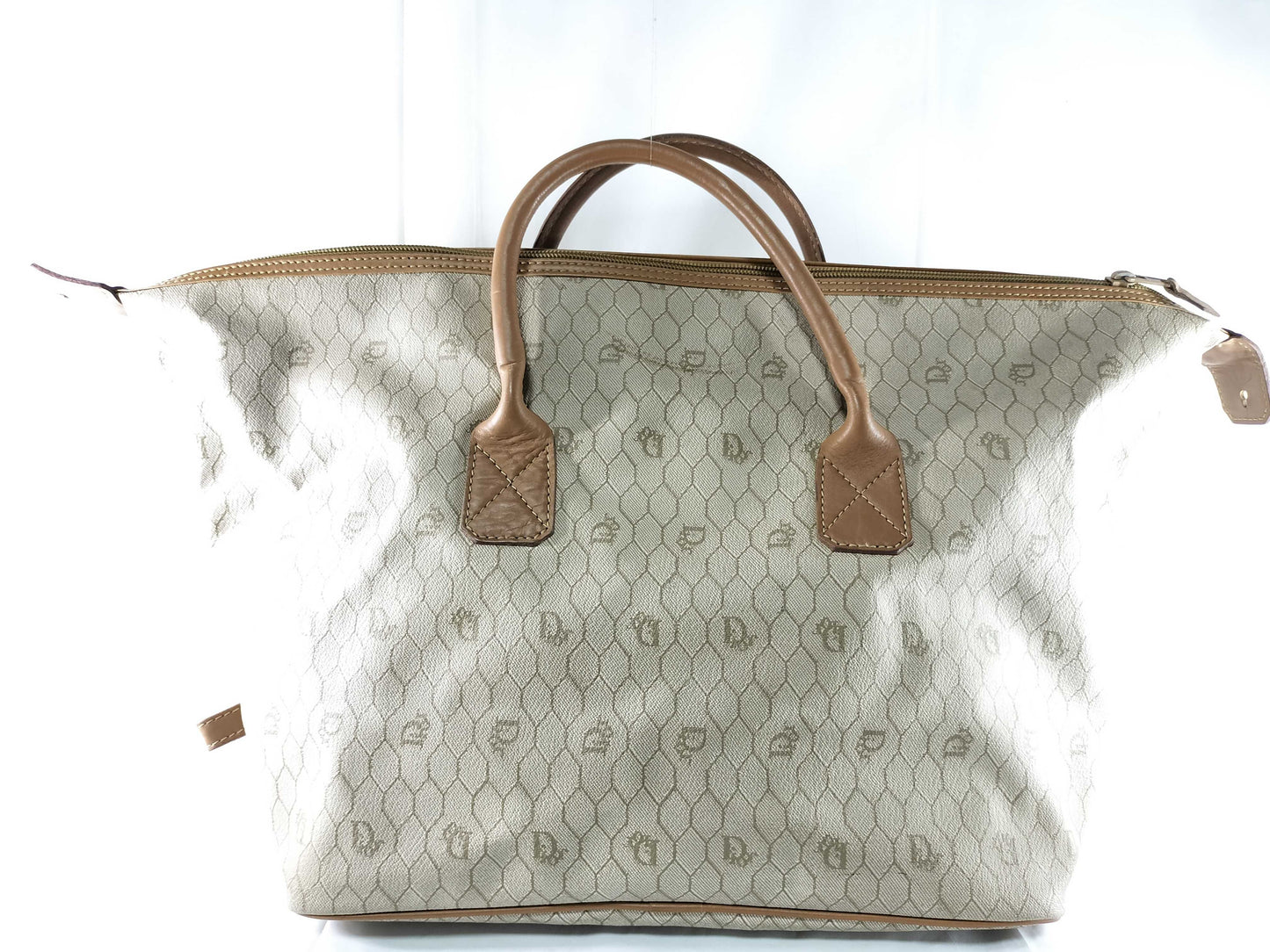 Dior Honeycomb Tote Bag with Edge Stain