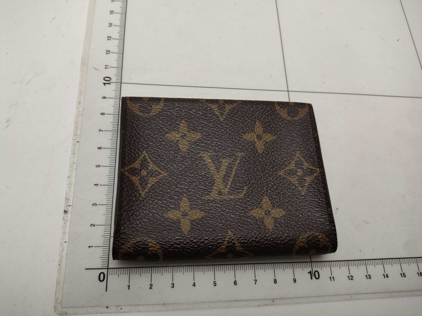 LOUIS VUITTON Monogram M63801 Envelope Carte de Visite Wallet