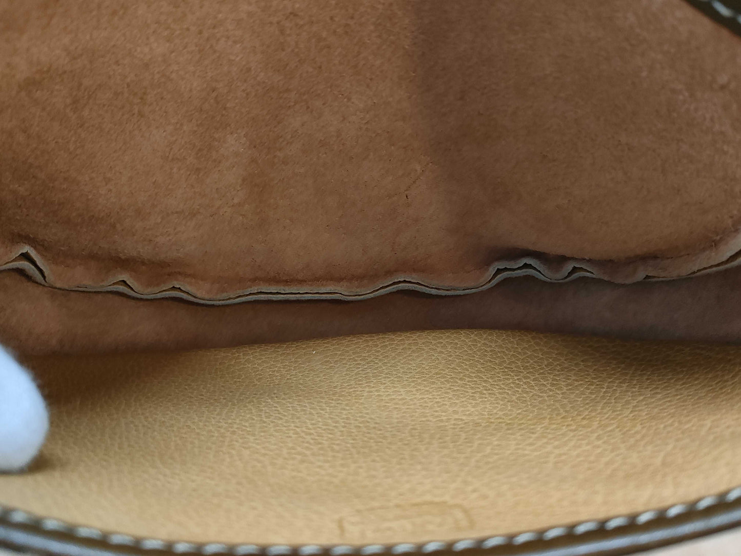 LOEWE Leather Shoulder Anagram Shoulder Bag