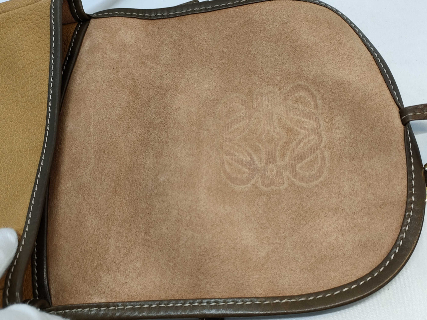 LOEWE Leather Shoulder Anagram Shoulder Bag