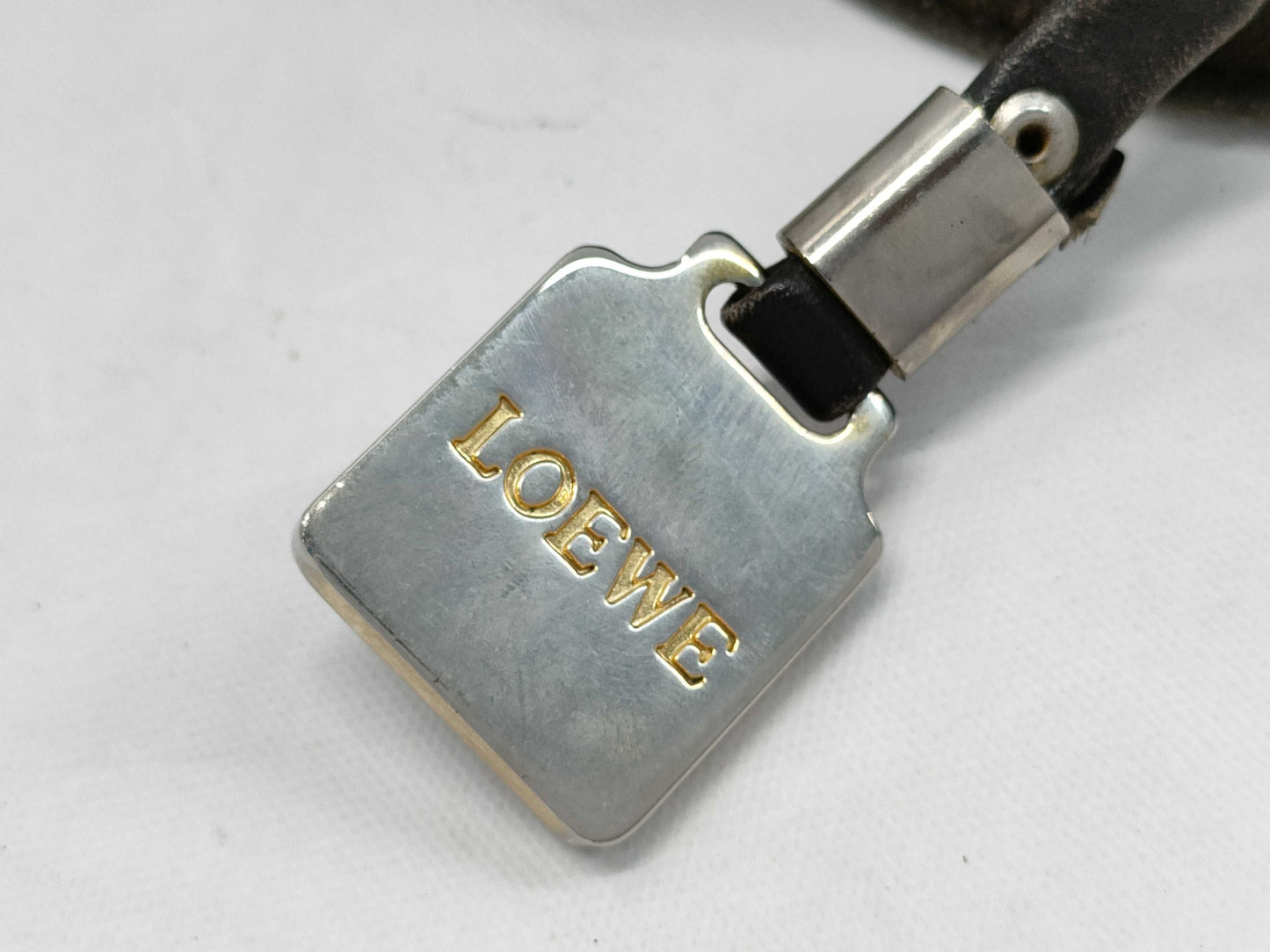 LOEWE Suede Shoulder Anagram Shoulder Bag