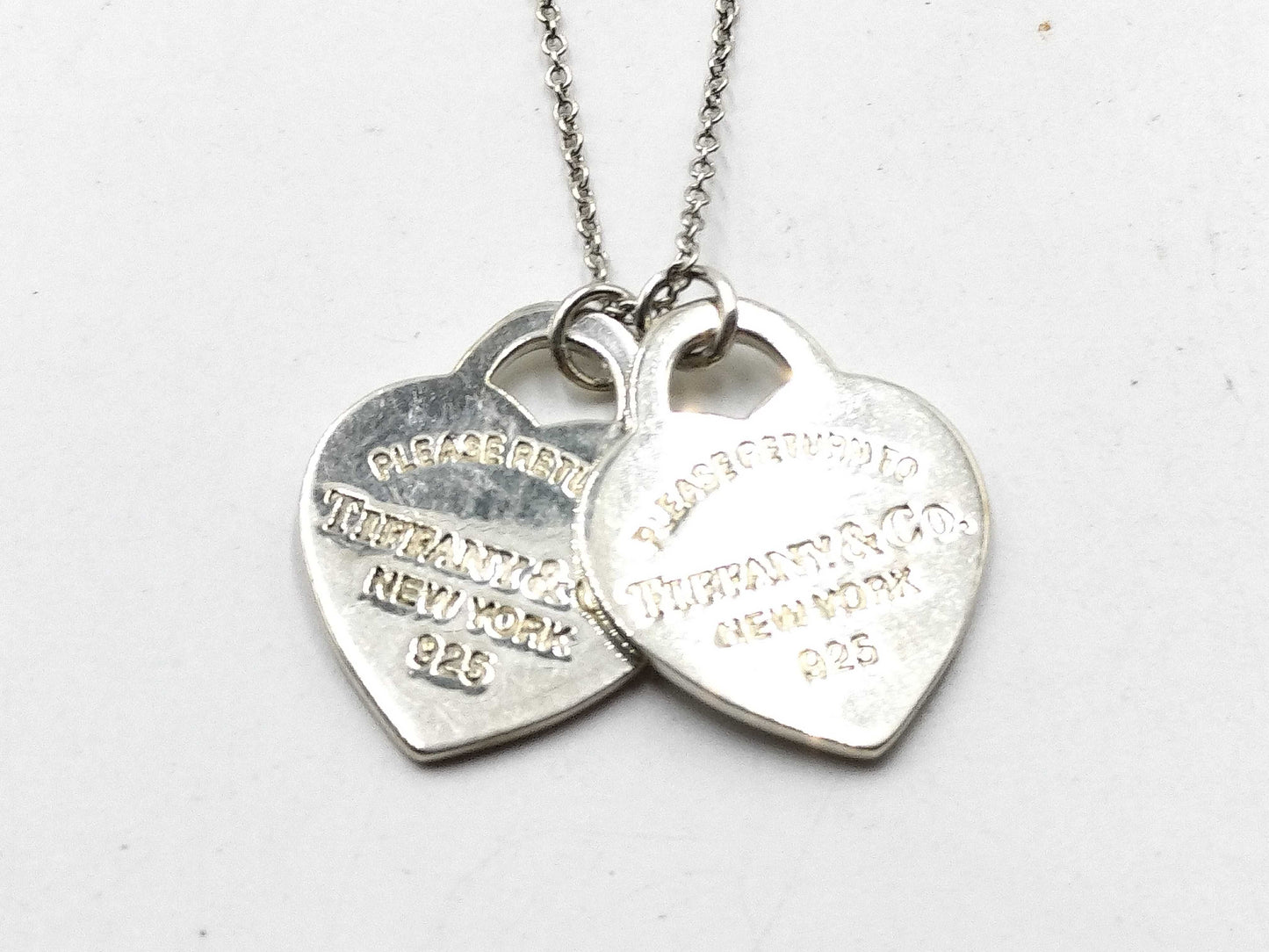 Tiffany & Co. Necklace / Return to Tiffany Double Heart Tag NC SV925 Necklace