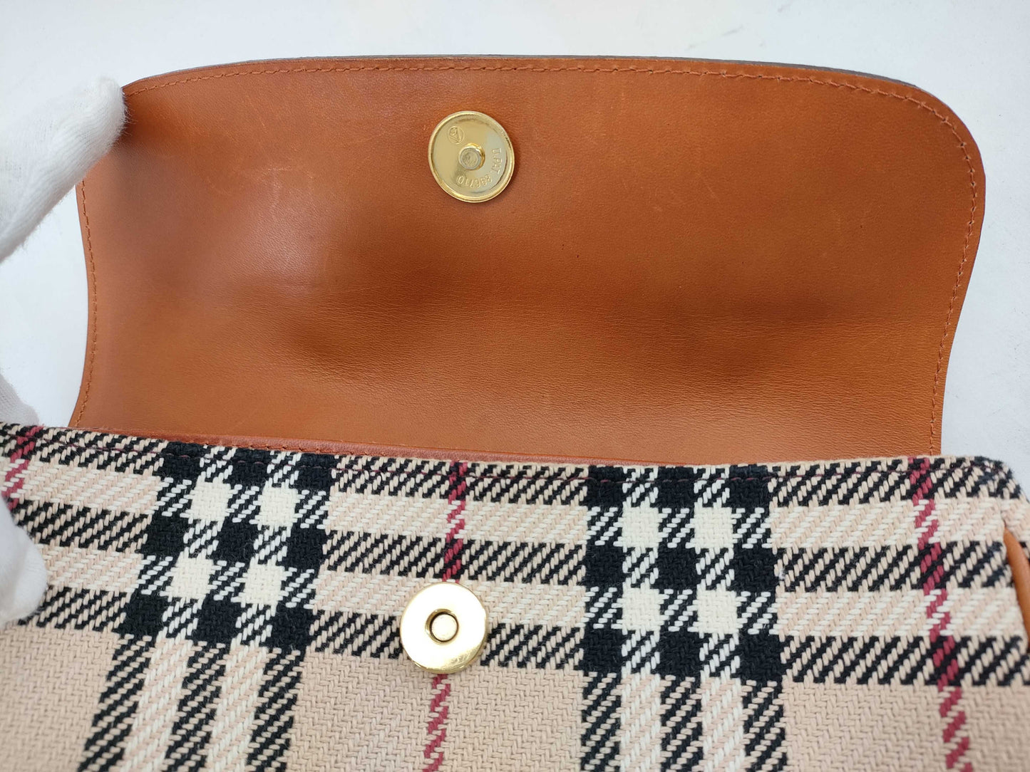 BURBERRY Canvas x Leather Tote Bag Handbag