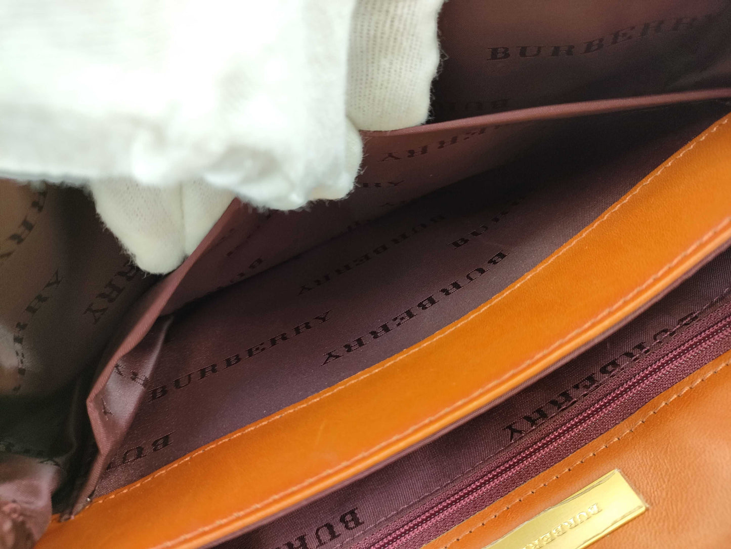 BURBERRY Canvas x Leather Tote Bag Handbag