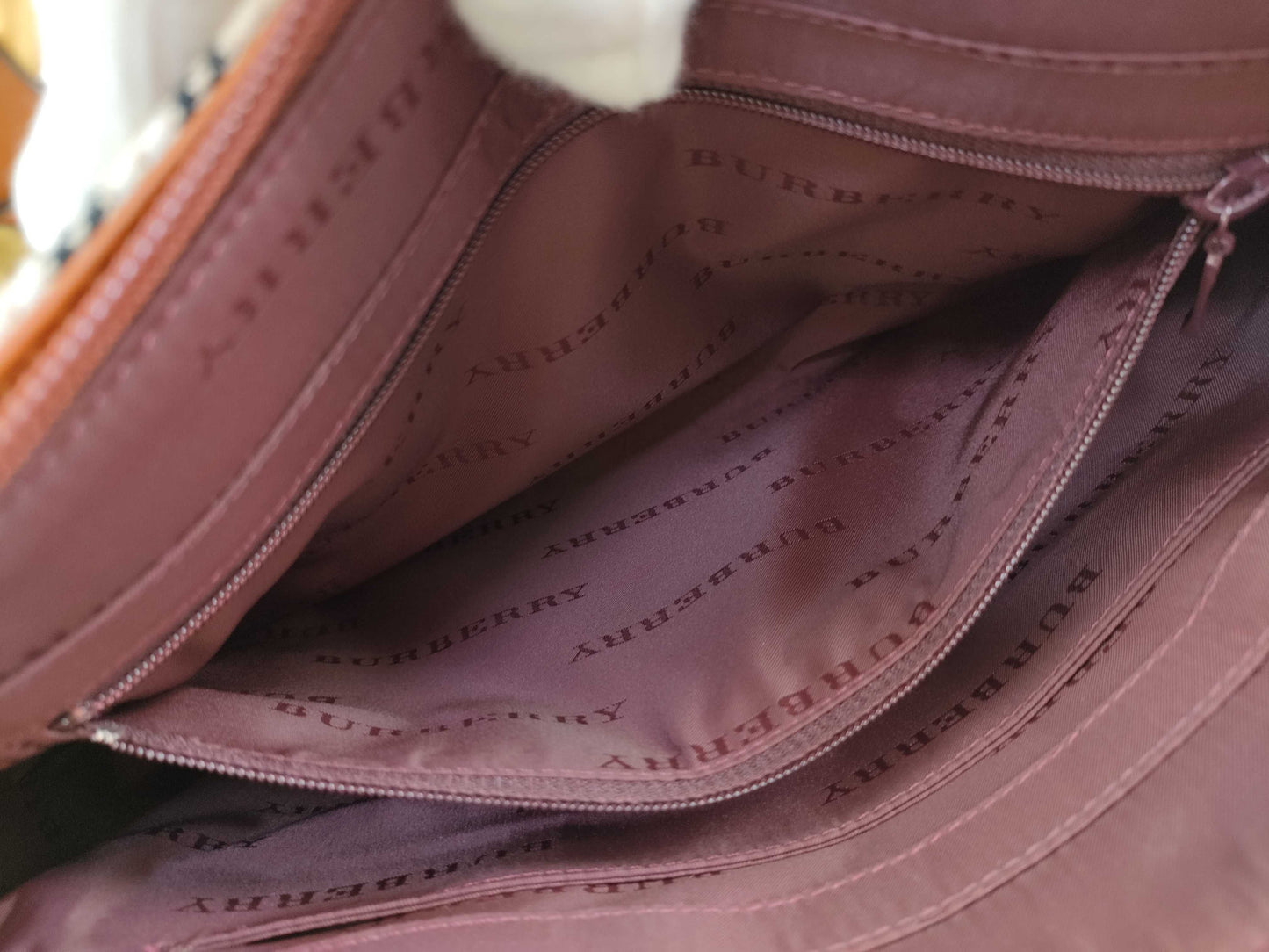 BURBERRY Canvas Tote Bag Handbag