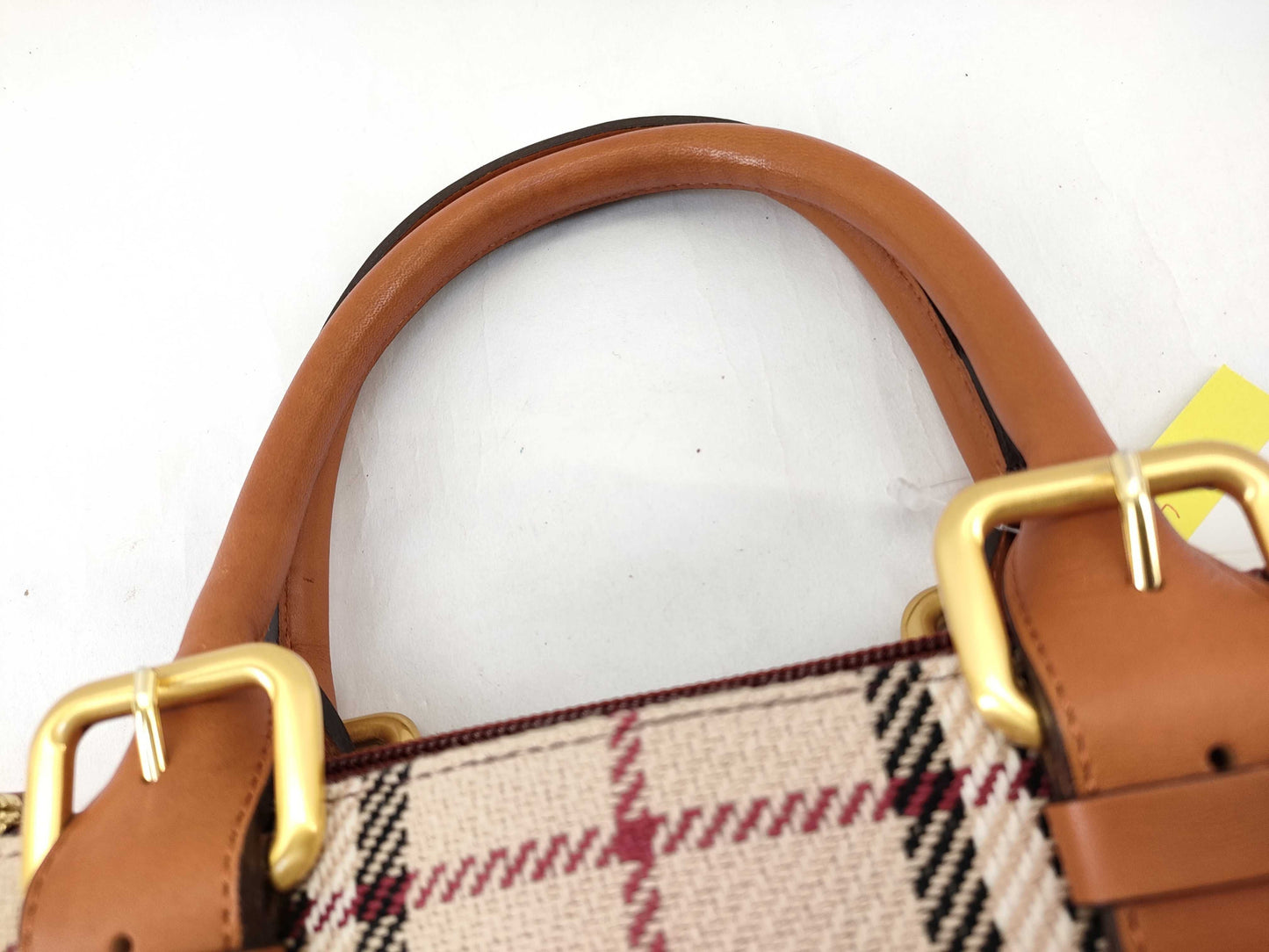 BURBERRY Canvas Tote Bag Handbag
