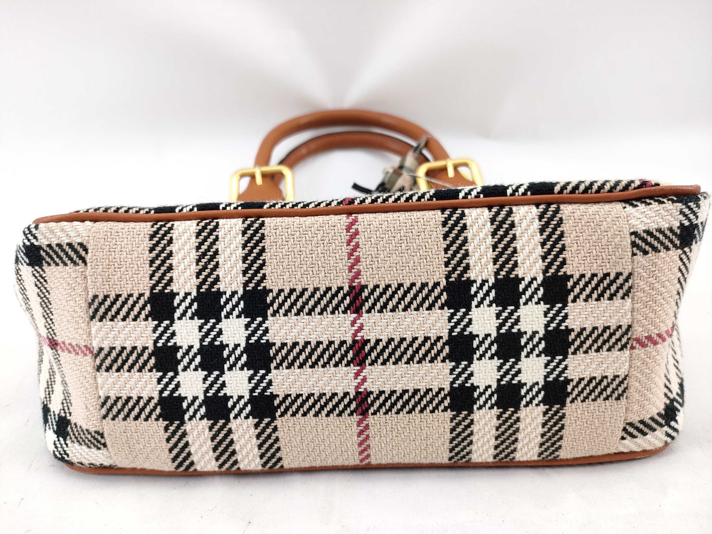 BURBERRY Canvas Tote Bag Handbag