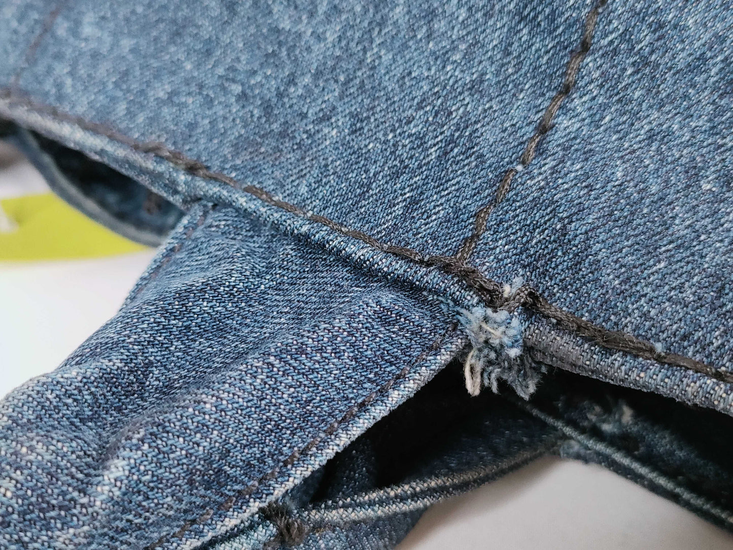 PRADA Canapa Denim 2-Way Handbag