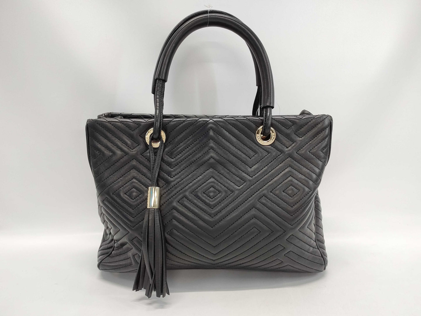 BALLY Quilted Fringe Handbag