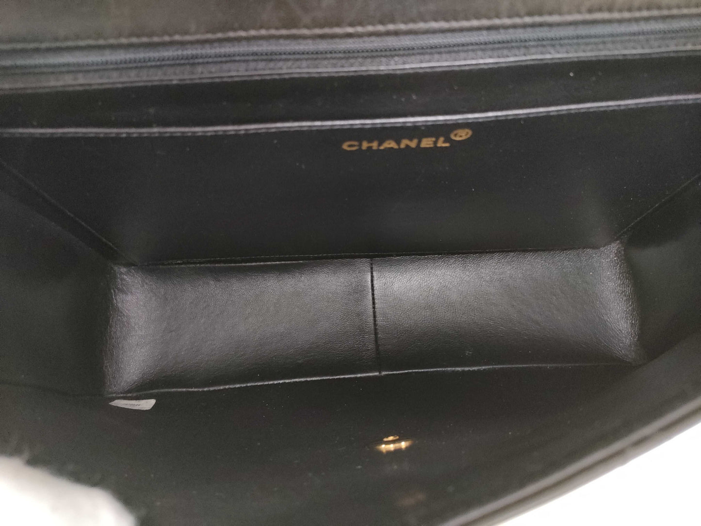 CHANEL 3979548 Lambskin Deca Matelasse Single Flap Double Chain Seal Shoulder Bag