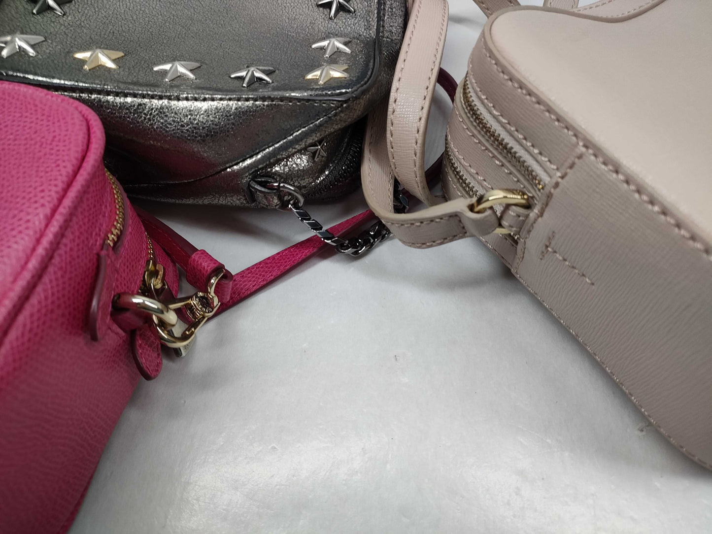 5 COACH bags, including Coach/Jimmy Choo shoulder bags