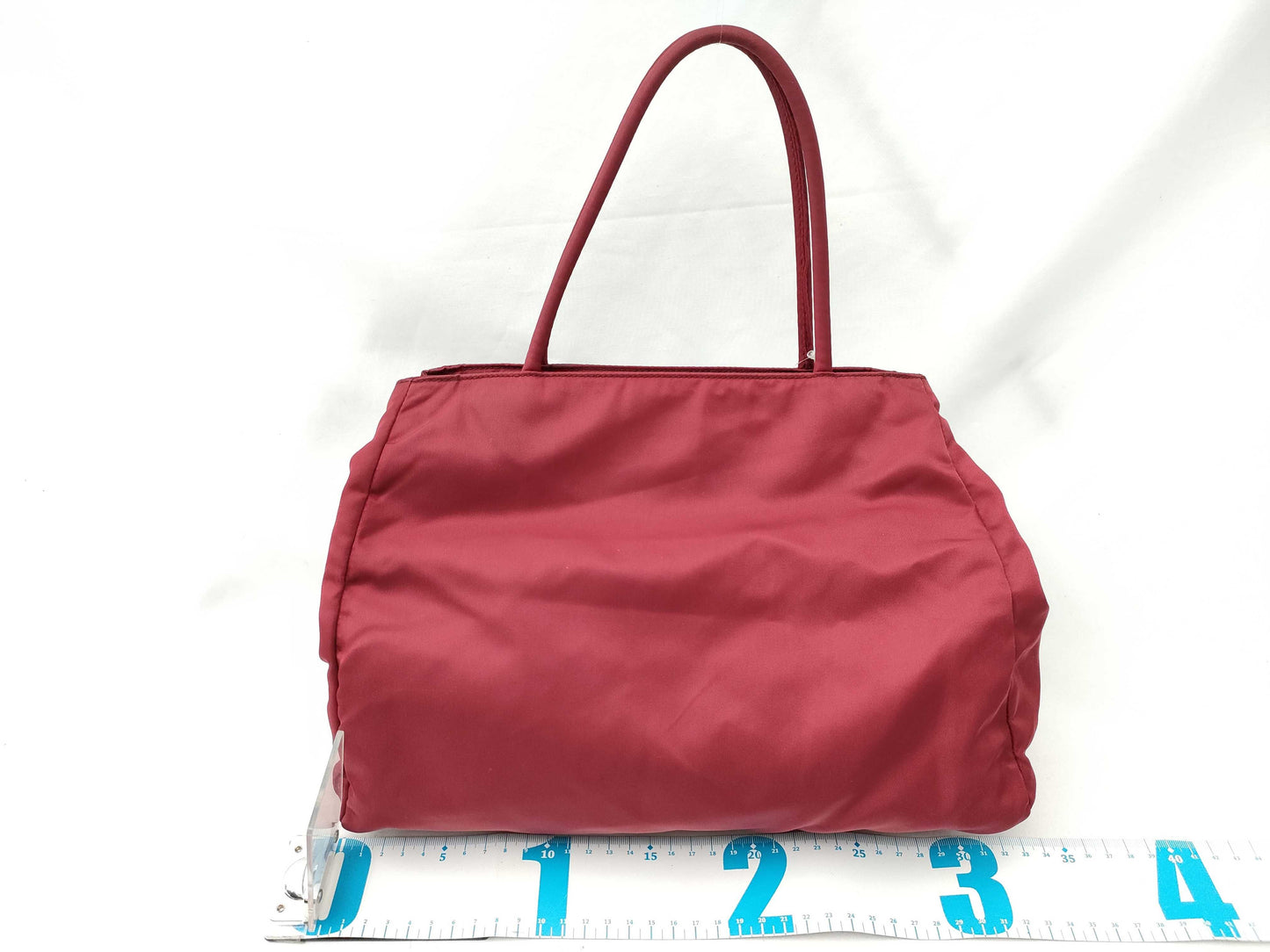 PRADA nylon tote bag, red
