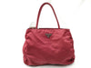 PRADA nylon tote bag, red