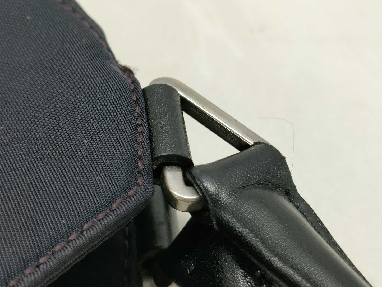 PRADA nylon tote bag with triangle logo