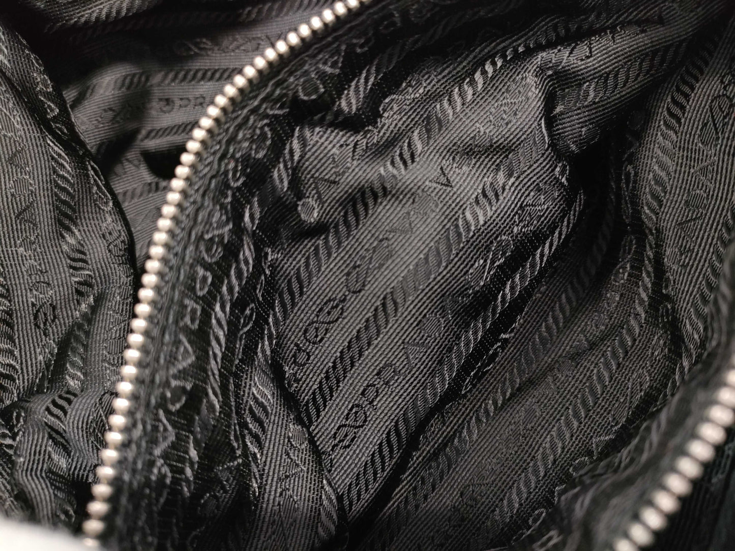 PRADA nylon tote bag with logo