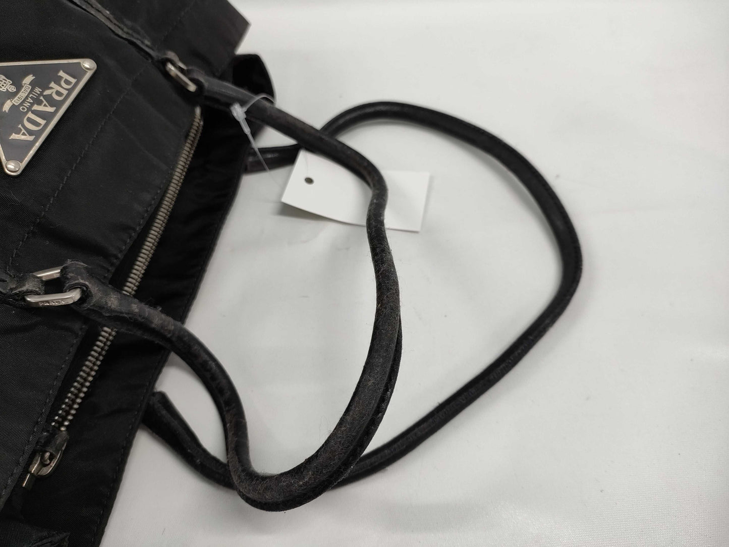PRADA nylon tote bag with logo