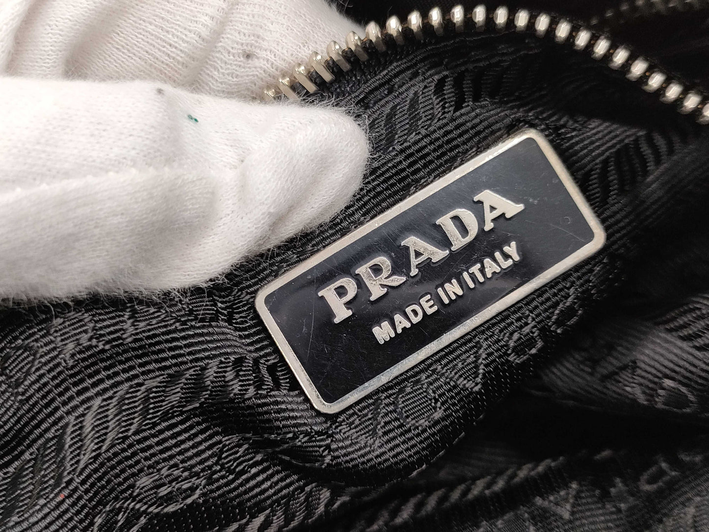 PRADA nylon tote bag with logo