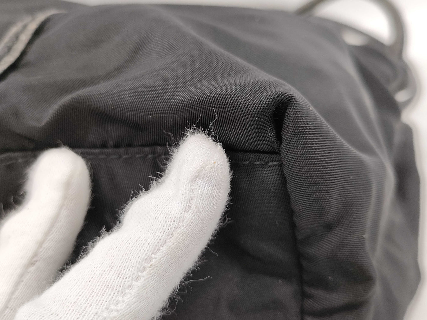 PRADA nylon tote bag with logo