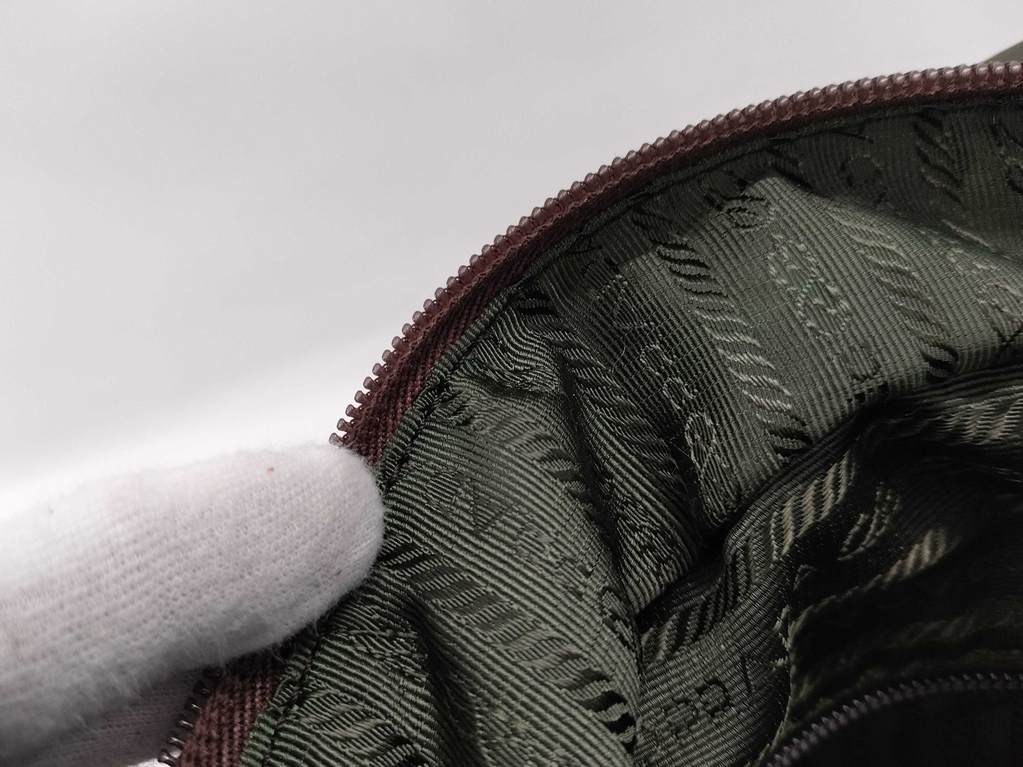 PRADA Nylon Tote Bag Khaki Tote Bag