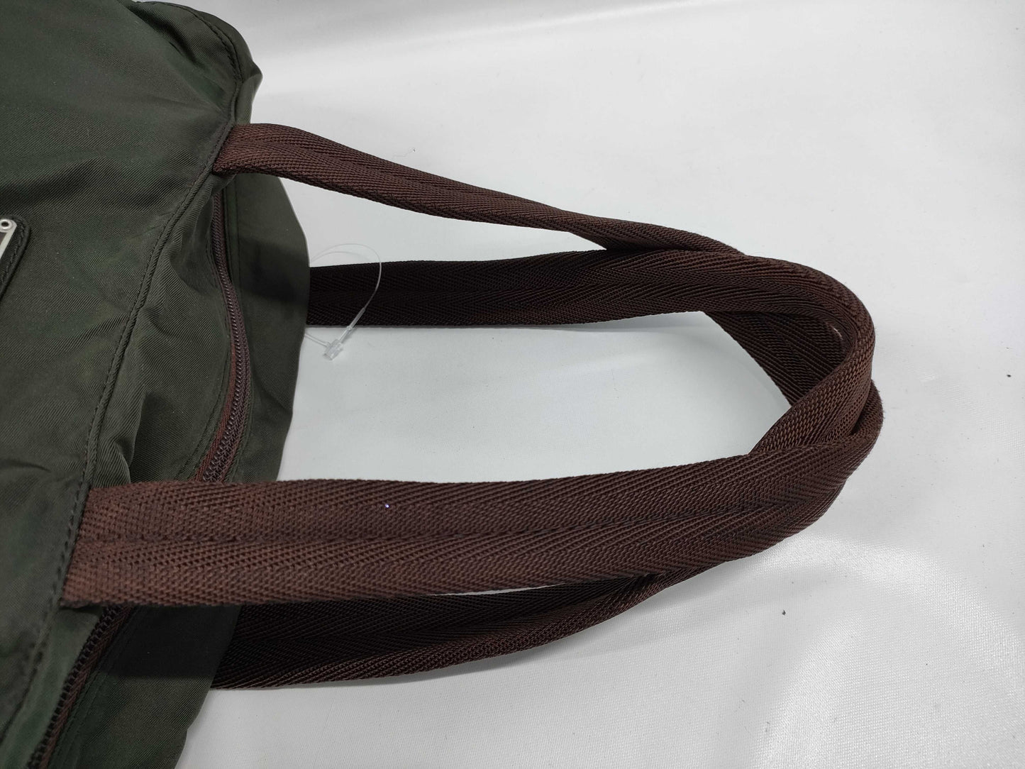 PRADA Nylon Tote Bag Khaki Tote Bag