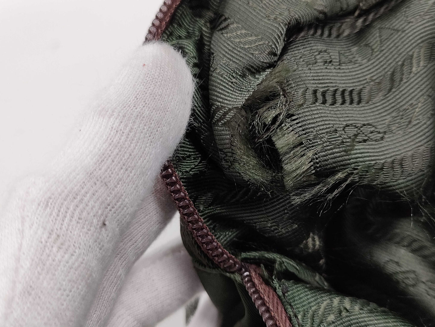 PRADA Nylon Tote Bag Khaki Tote Bag