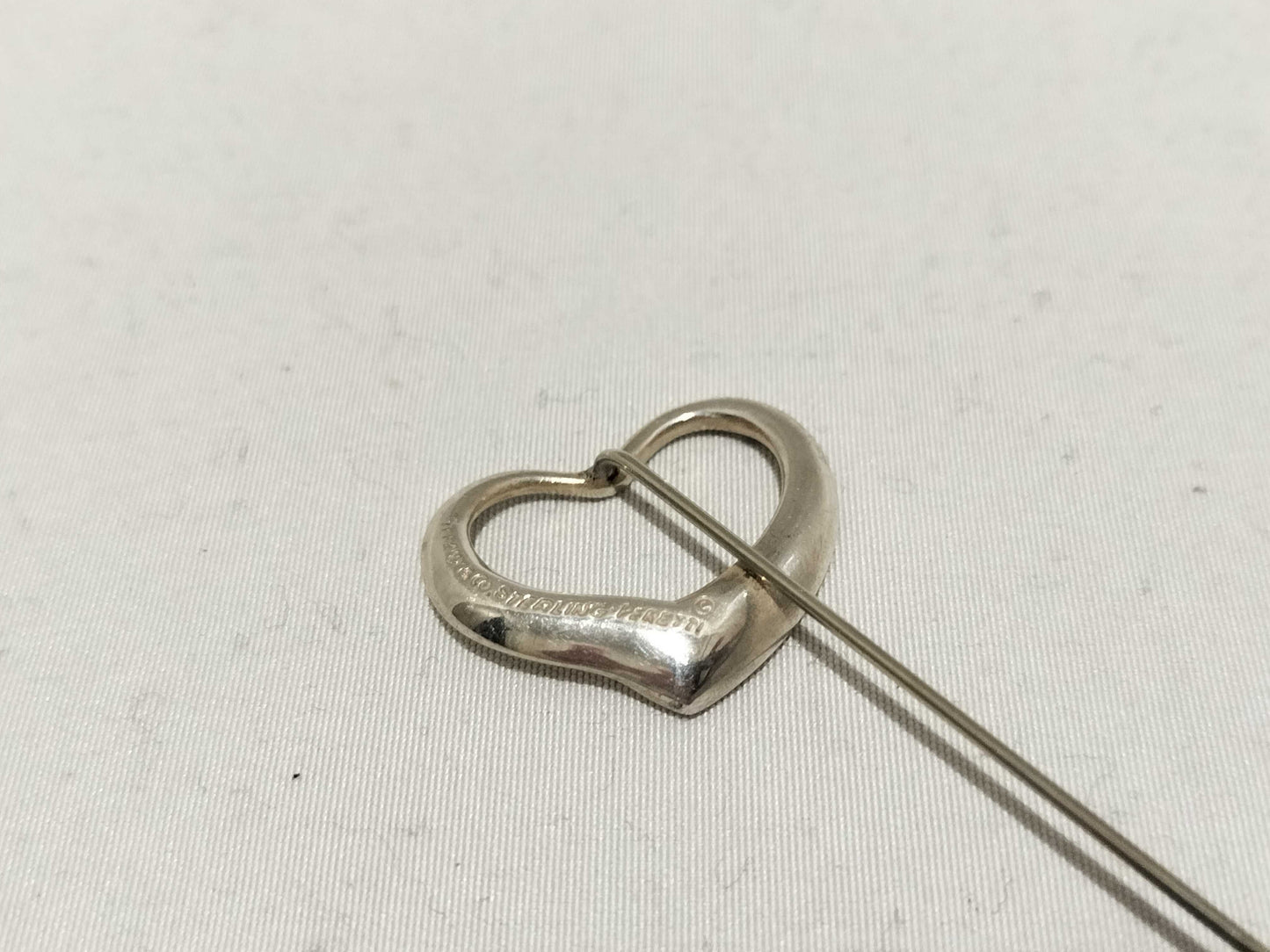 Tiffany & Co. Open Heart Pin Brooch