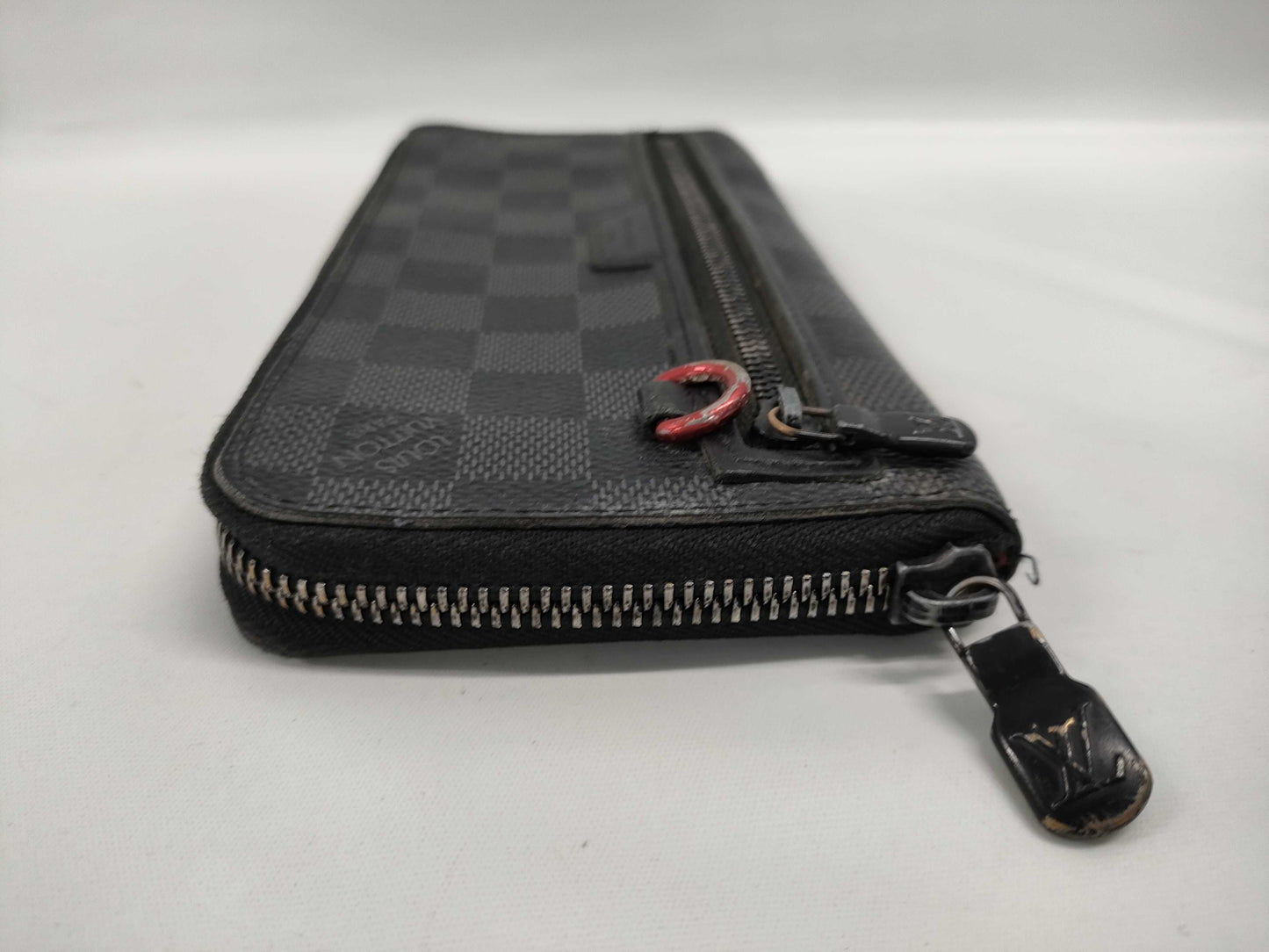 LOUIS VUITTON Damier Graphite Utility Zippy Wallet Vertical Wallet