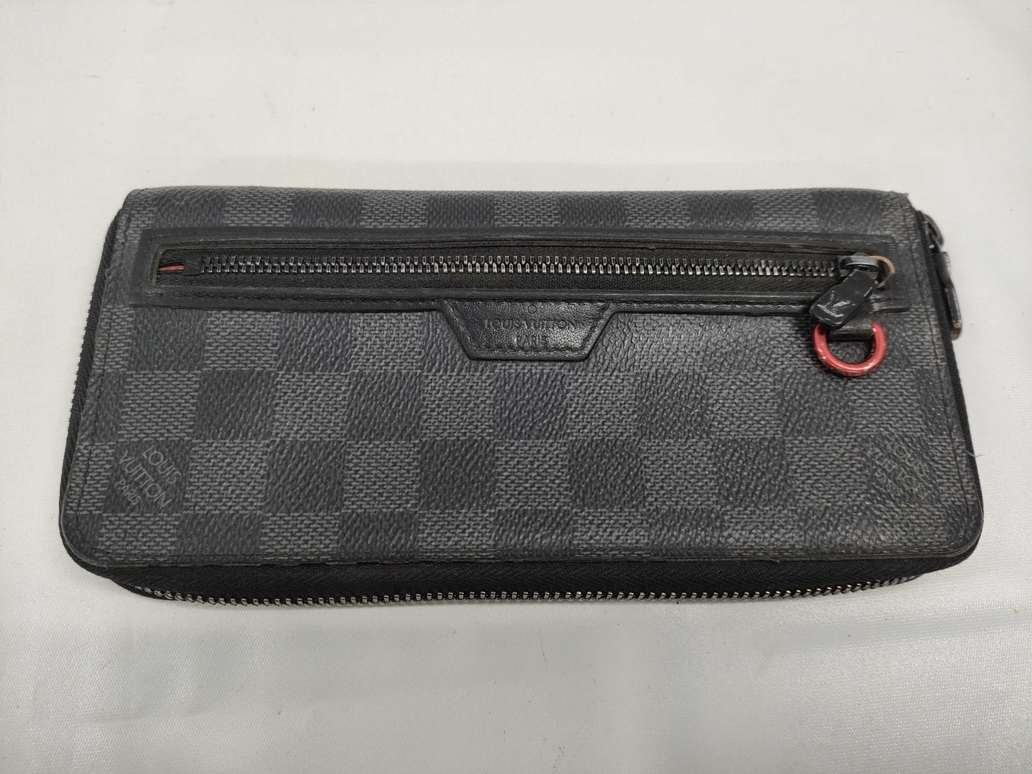 LOUIS VUITTON Damier Graphite Utility Zippy Wallet Vertical Wallet