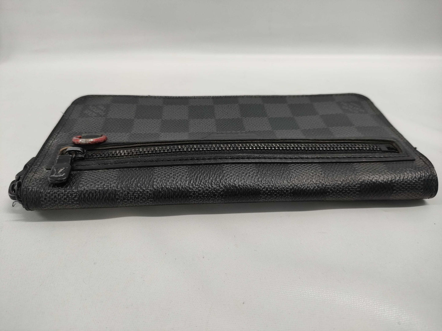 LOUIS VUITTON Damier Graphite Utility Zippy Wallet Vertical Wallet