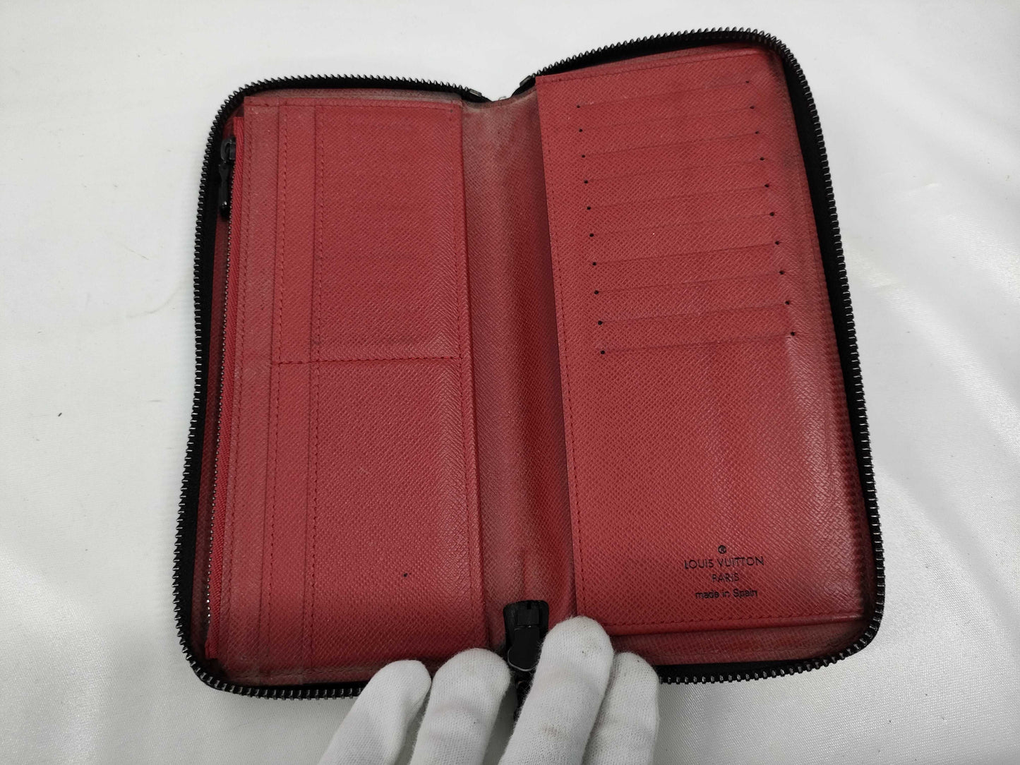 LOUIS VUITTON Damier Graphite Utility Zippy Wallet Vertical Wallet