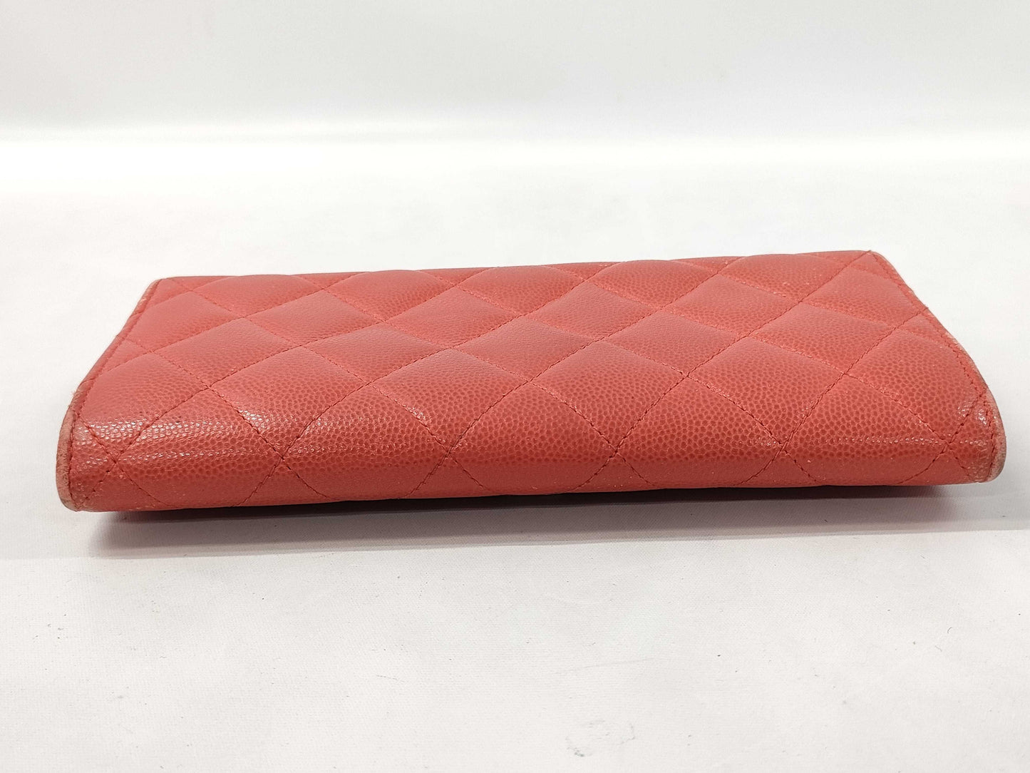 CHANEL Caviar Leather Matelasse Long Wallet, 22 Series