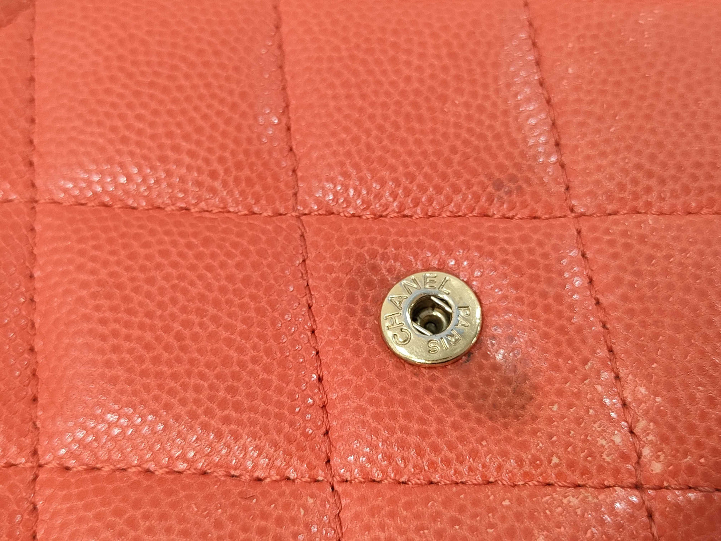 CHANEL Caviar Leather Matelasse Long Wallet, 22 Series
