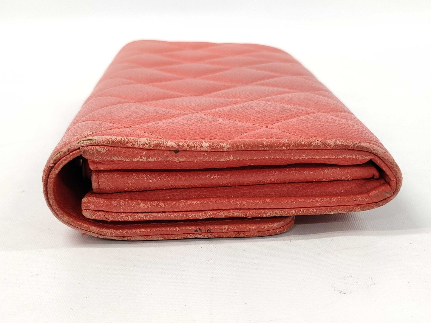 CHANEL Caviar Leather Matelasse Long Wallet, 22 Series