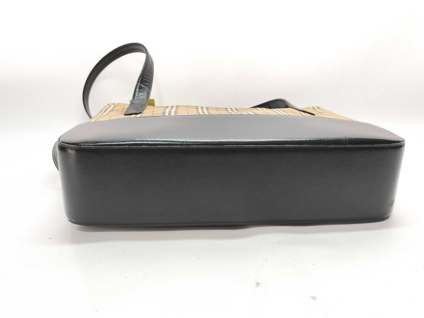 BURBERRY Nova Check Tote Bag with Stain