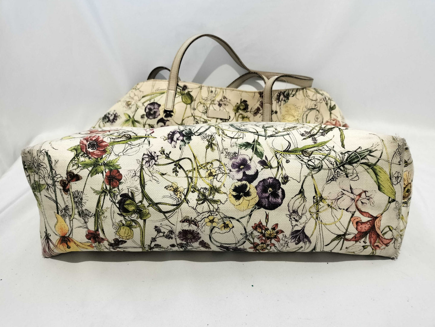 GUCCI Tote/Canvas/Leather Tote Bag