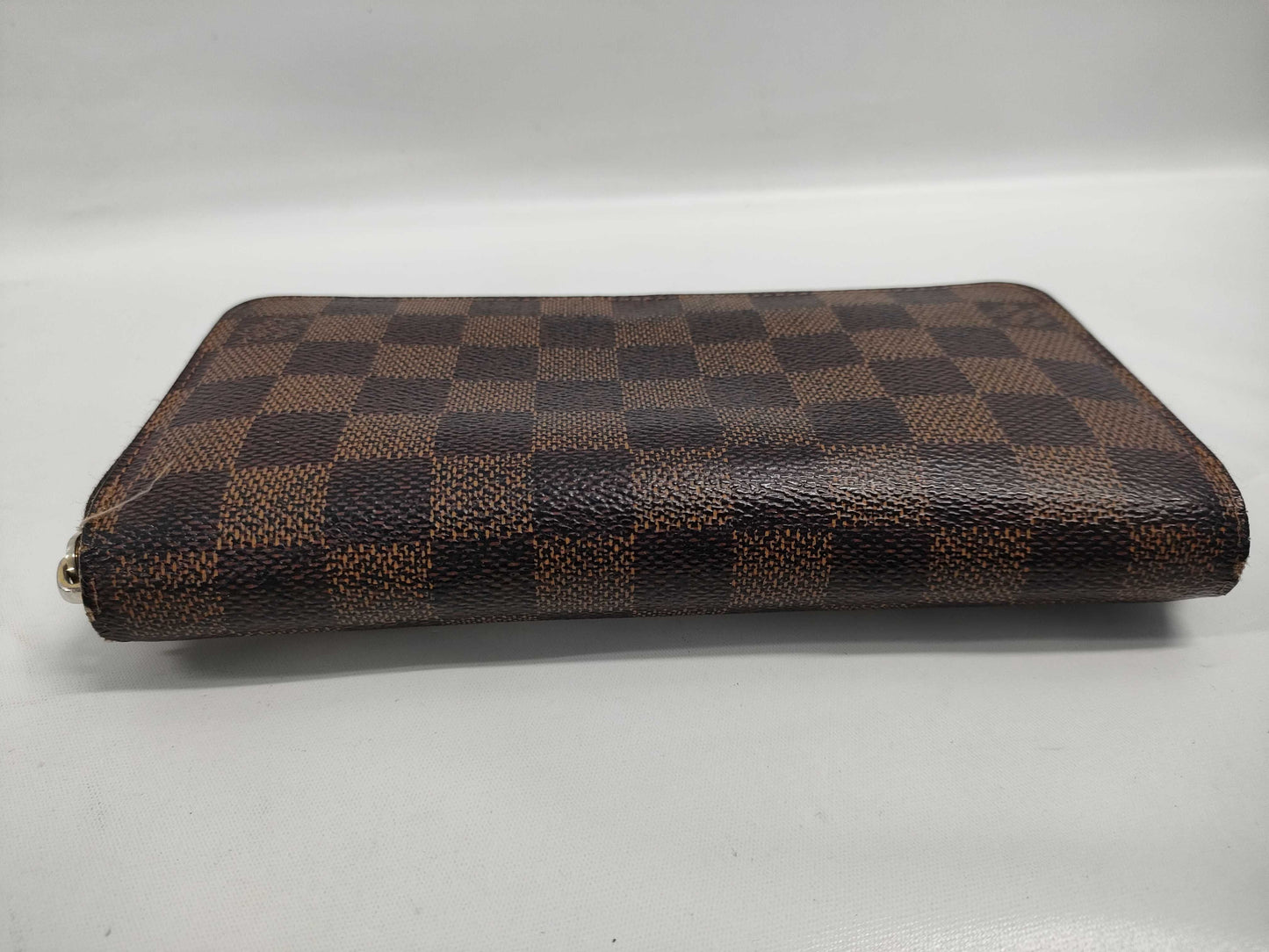 LOUIS VUITTON Damier Zippy Wallet Zipper Broken Wallet