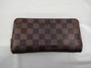 LOUIS VUITTON Damier Zippy Wallet Zipper Broken Wallet