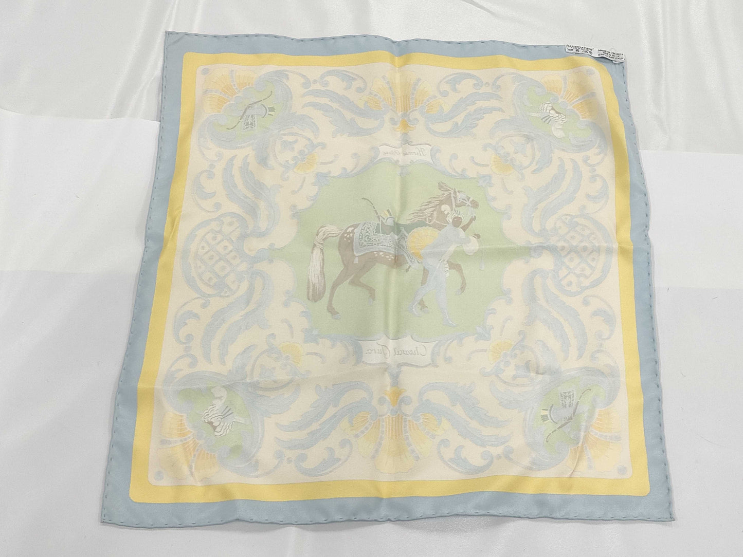 HERMES Turkish Horse Petit Carre Scarf