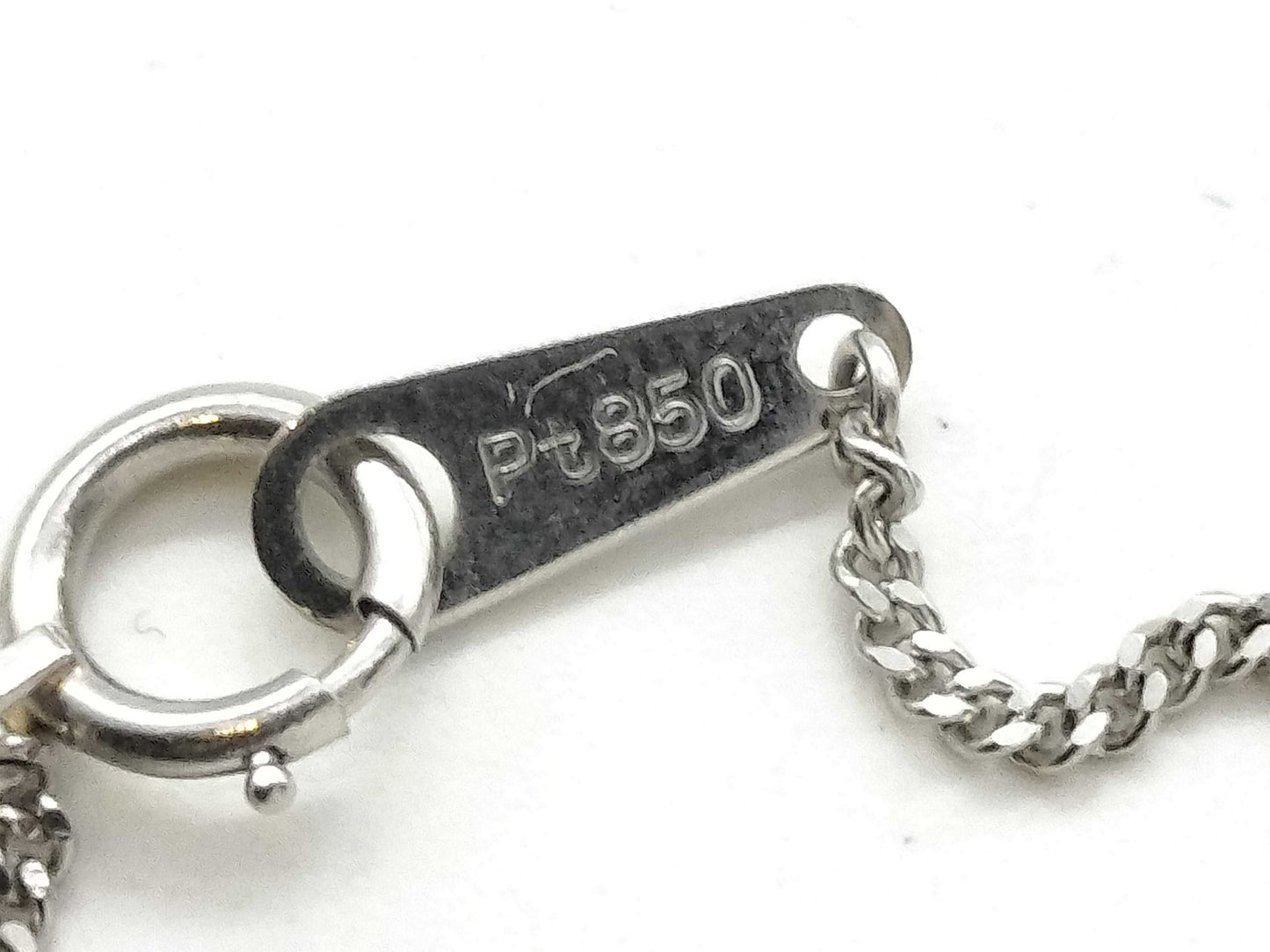 D0.19ct Pt850 3.7g Necklace