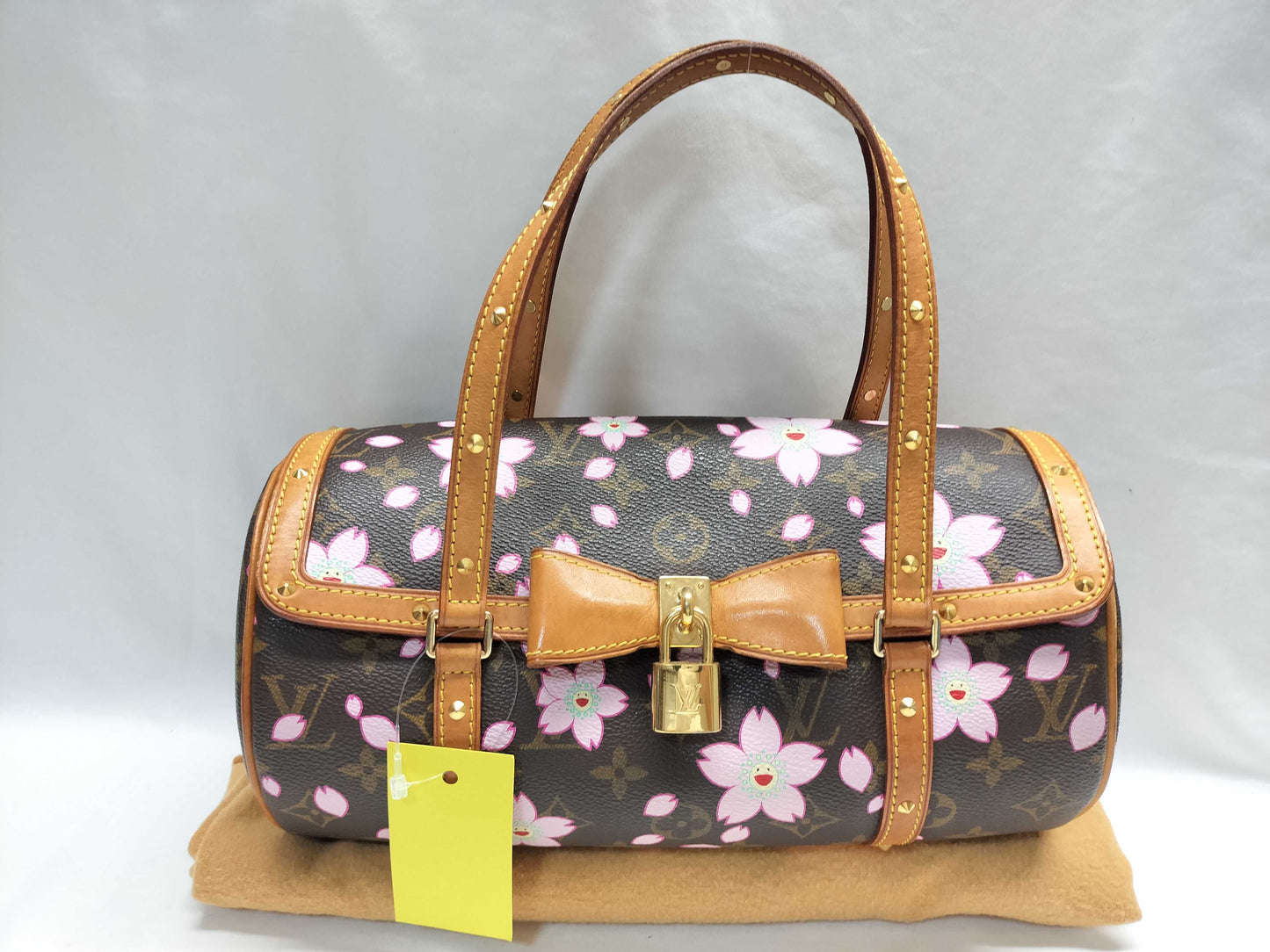 LOUIS VUITTON Unconfirmed Monogram Murakami Cherry Blossom Papillon M92009 Handbag