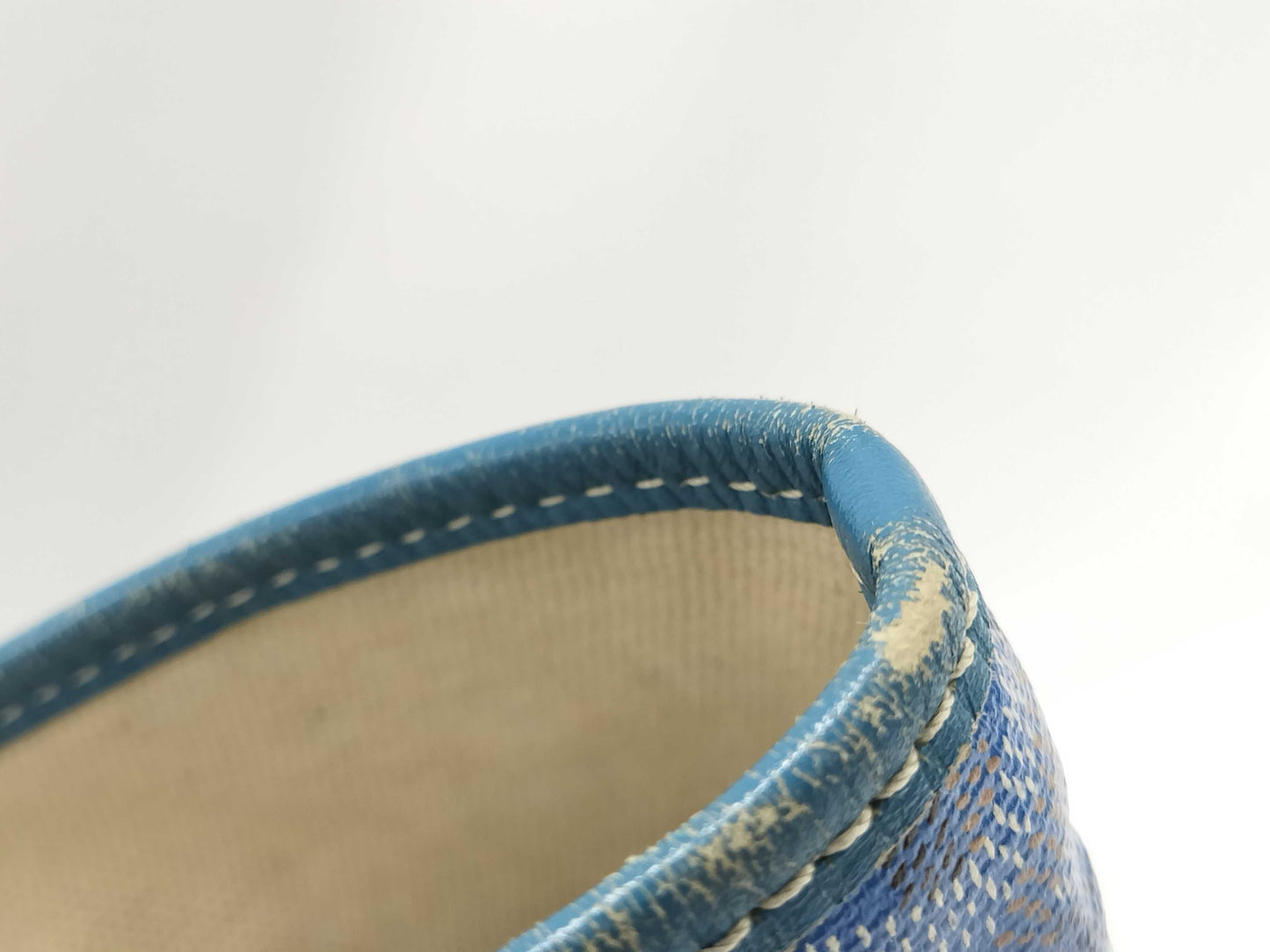 GOYARD Saint Louis PM Blue Tote Bag with Pouch