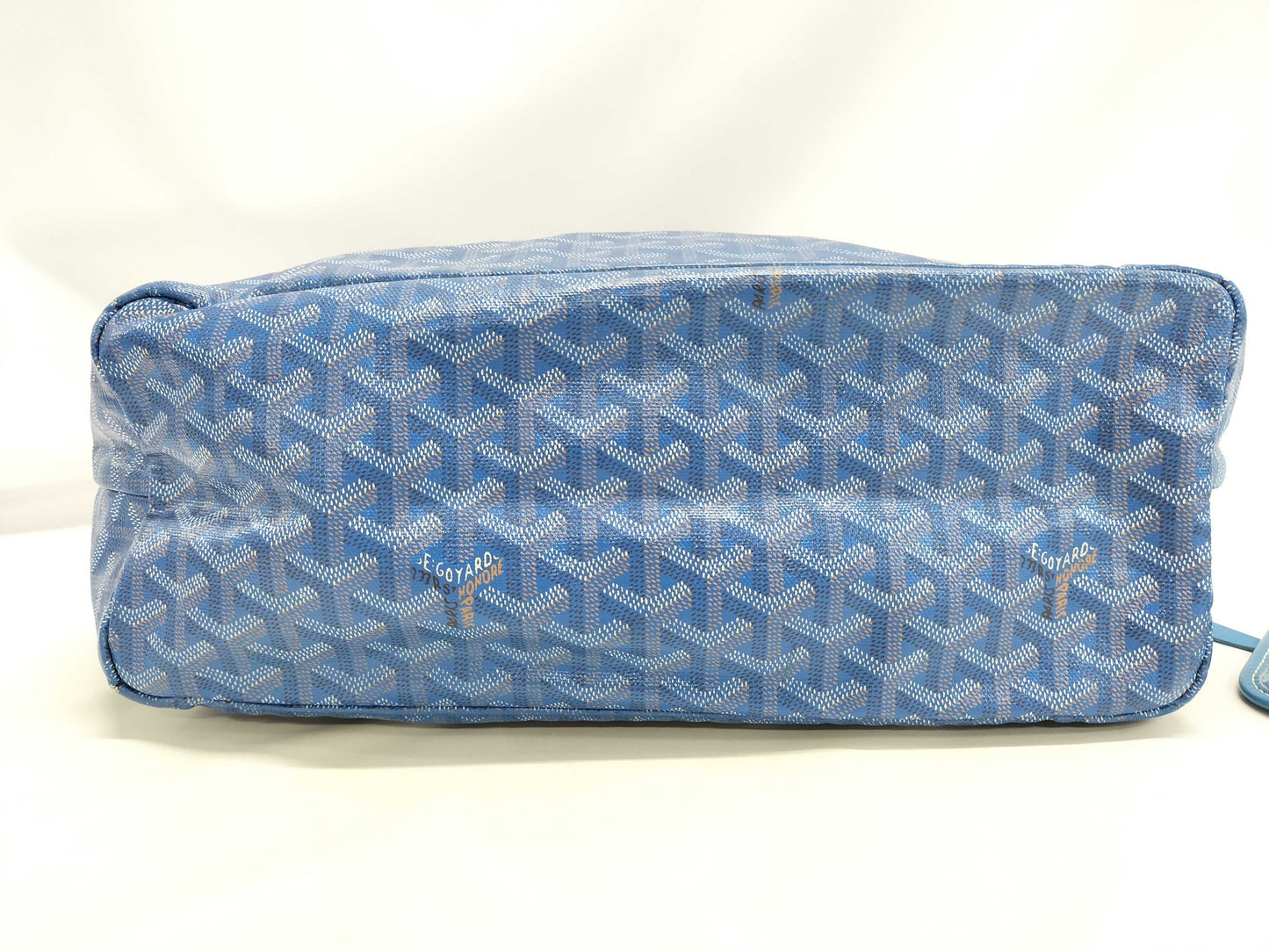GOYARD Saint Louis PM Blue Tote Bag with Pouch