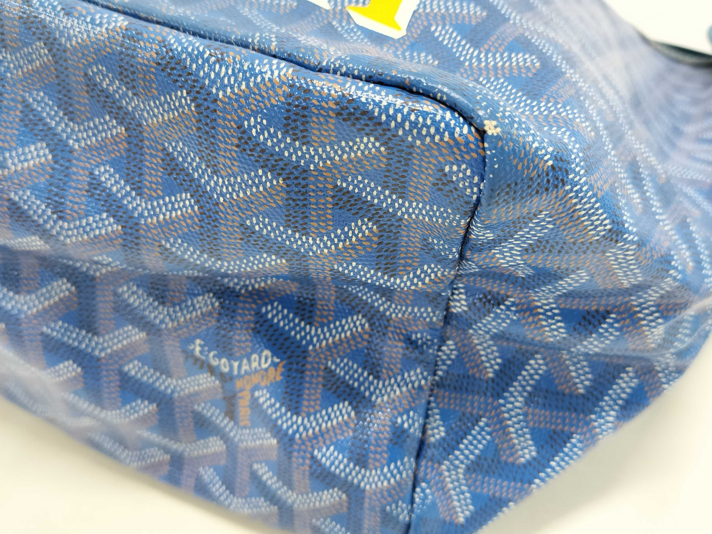GOYARD Saint Louis PM Blue Tote Bag with Pouch