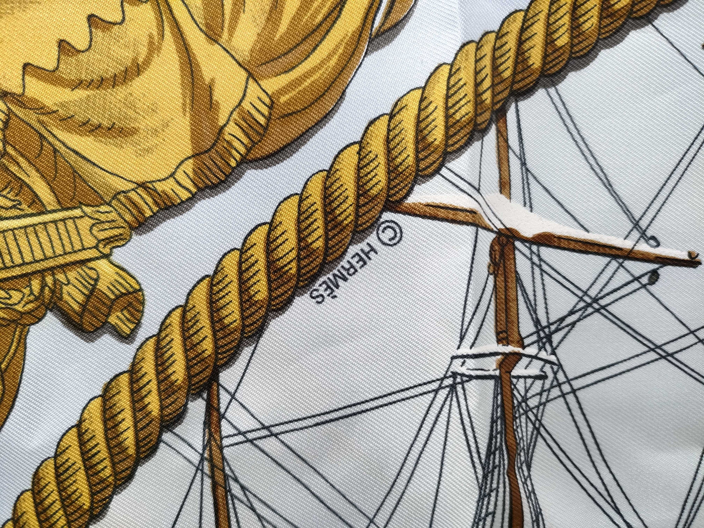 HERMES Carré 90 MARINE ET CAVALERIE Other accessories