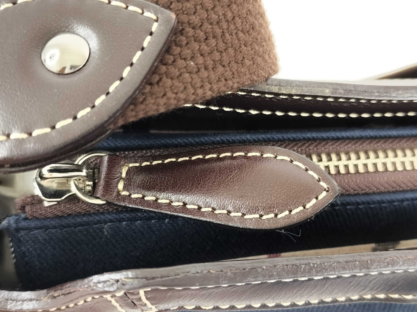 BURBERRY Shoulder Bag Canvas/Navy Shoulder Bag