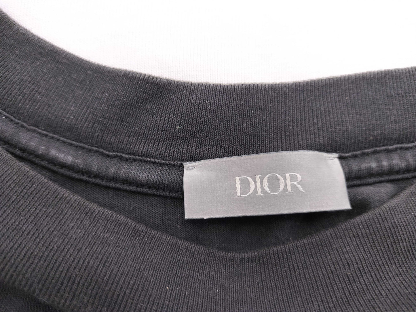 Dior long sleeve/logo/back print/black T-shirt