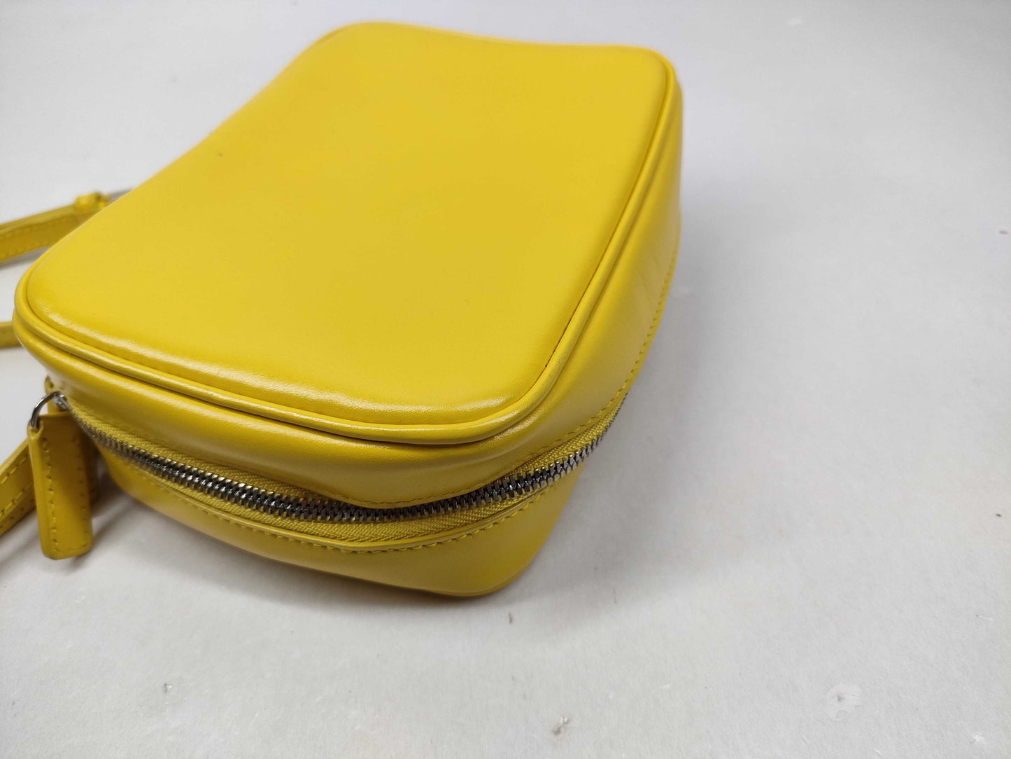 JILSANDER Leather Shoulder/Crossbody/Neck Pouch, Yellow